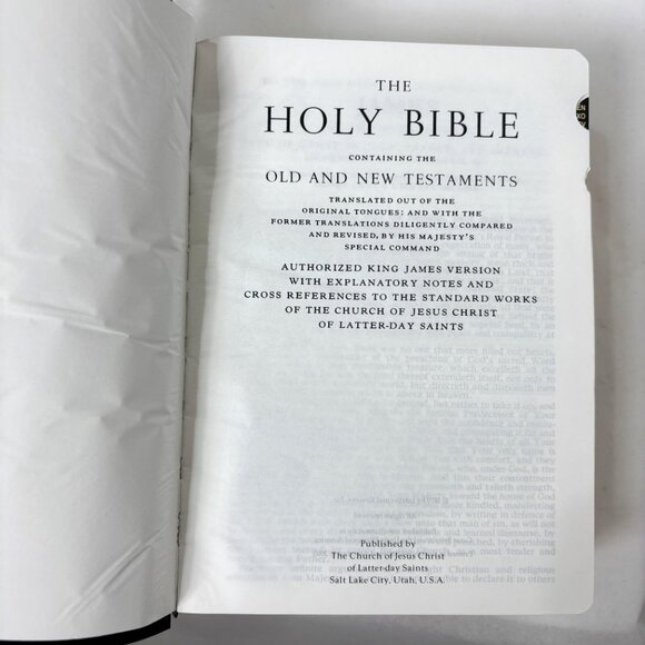 Latter-day Saints 1979 Holy Bible King James Version LDS Black Leather EUC - Picture 4 of 16